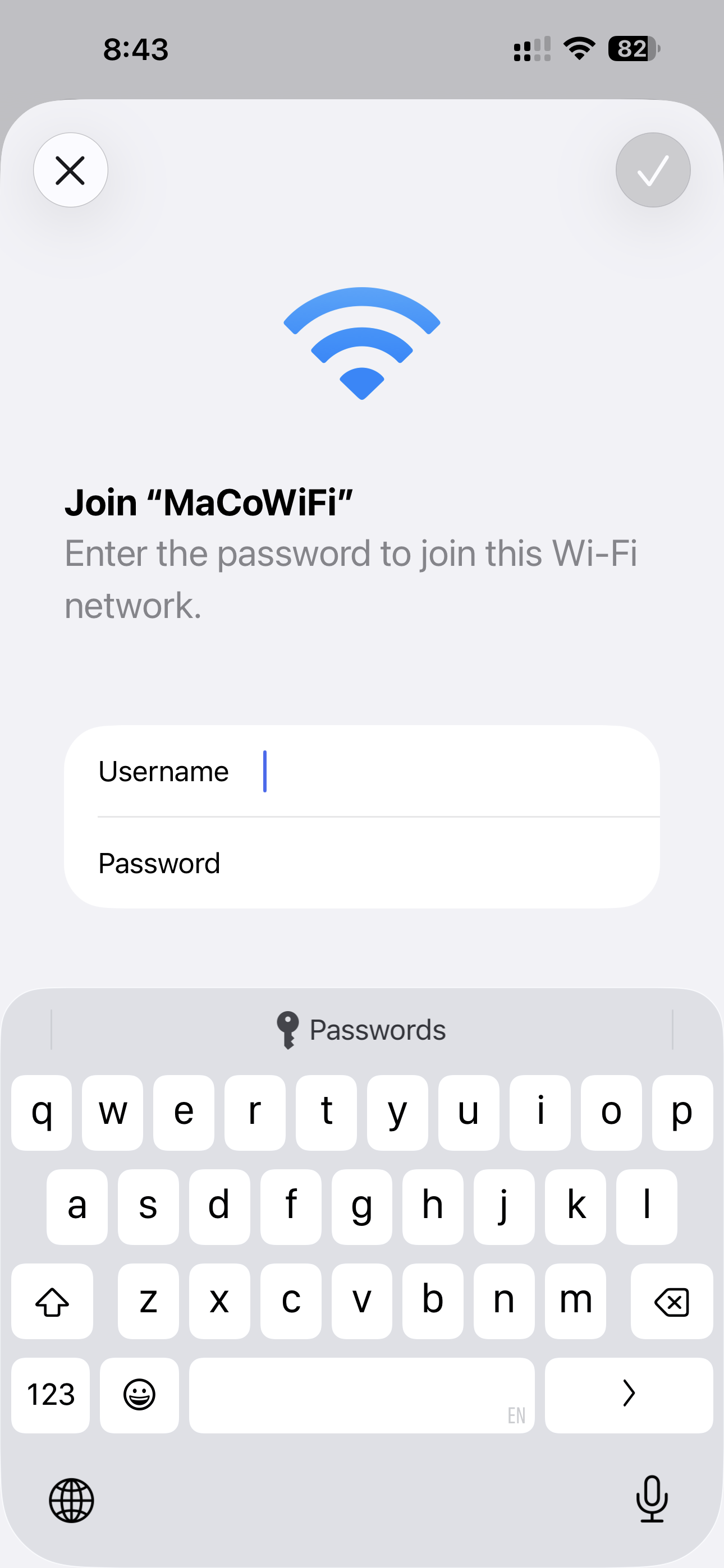 Forget the FMSC Network from WiFi settings