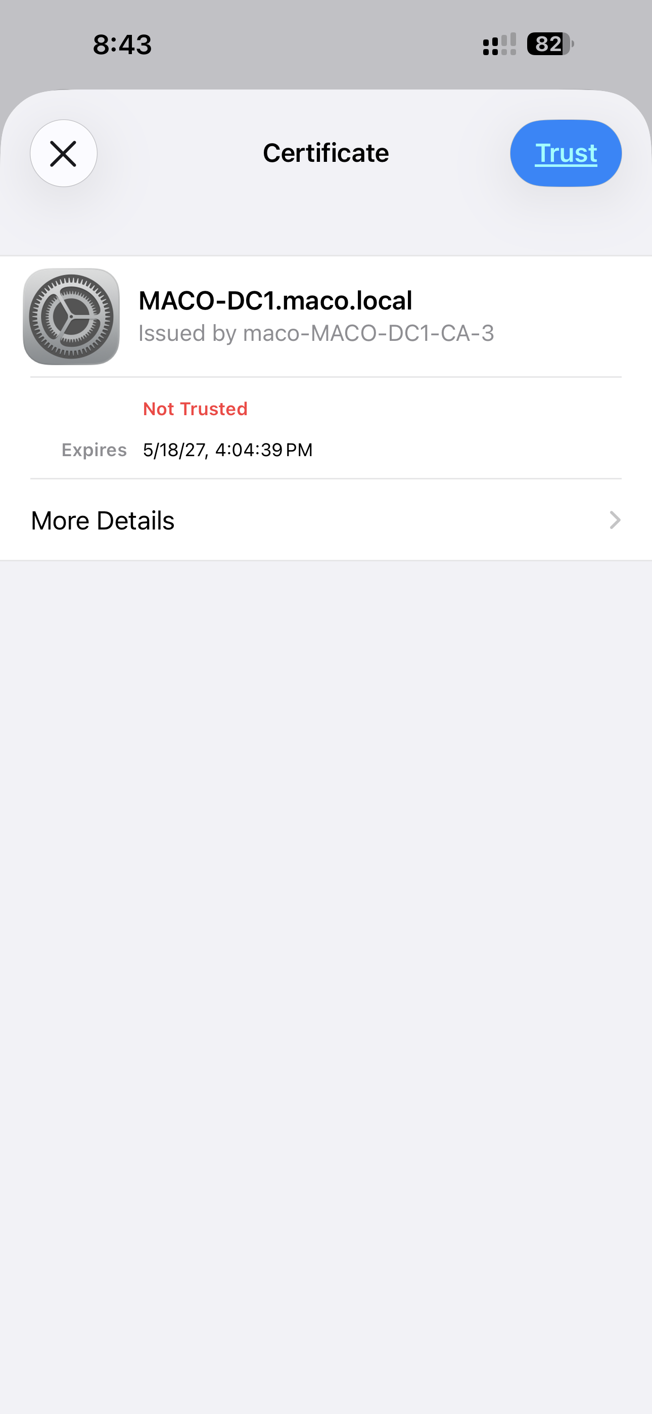 Forget the FMSC Network from WiFi settings